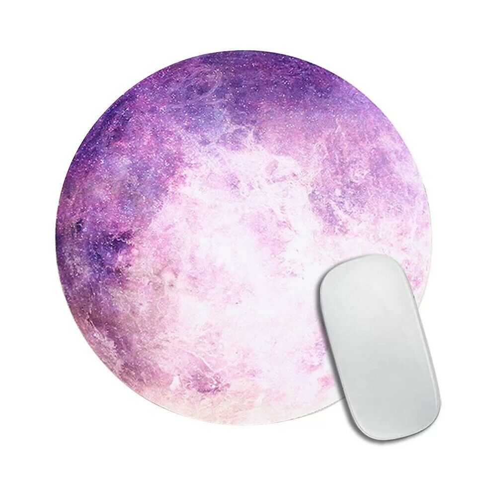 Purple Planet Mouse Pad