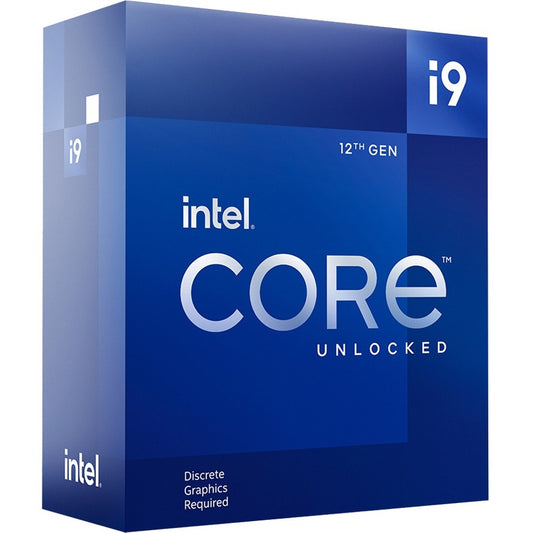Intel Core i9 desktop processor retail box, blue i9 and Core Unlocked branding on front