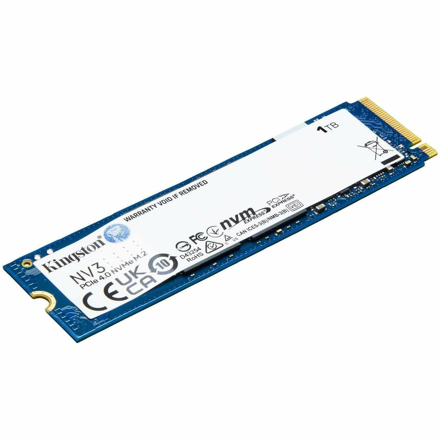 Kingston NV3 1 TB Solid State Drive - M.2 2280 Internal - PCI Express NVMe 4.0 x4