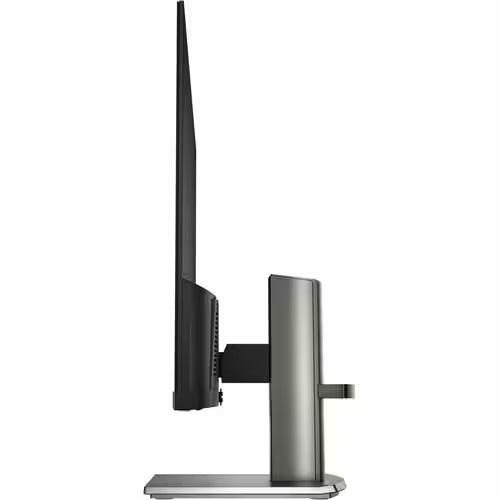 HP Series 5 23.8-inch FHD monitor side view with slim bezel and gray stand base