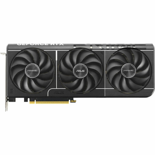 ASUS PRIME GeForce RTX 5070 graphics card, triple-fan front view with ASUS badge