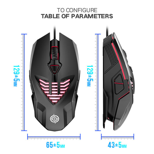 Vent-Style Usb Wired Mouse - 3 Styles