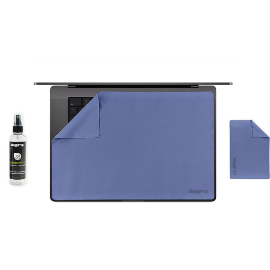 16-inch MacBook screen protector and keyboard cover set, blue film, with cleaner spray