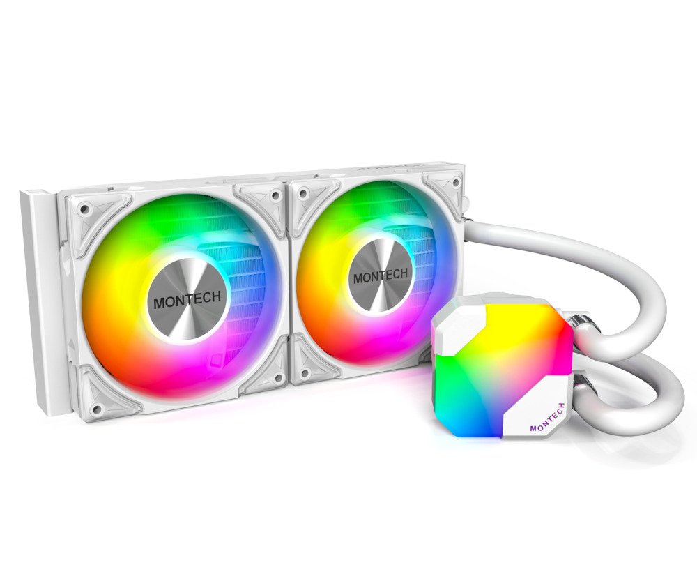 Montech HYPERFLOW ARGB 240 WHITE - Liquid CPU Cooler - AIO Water Cooler