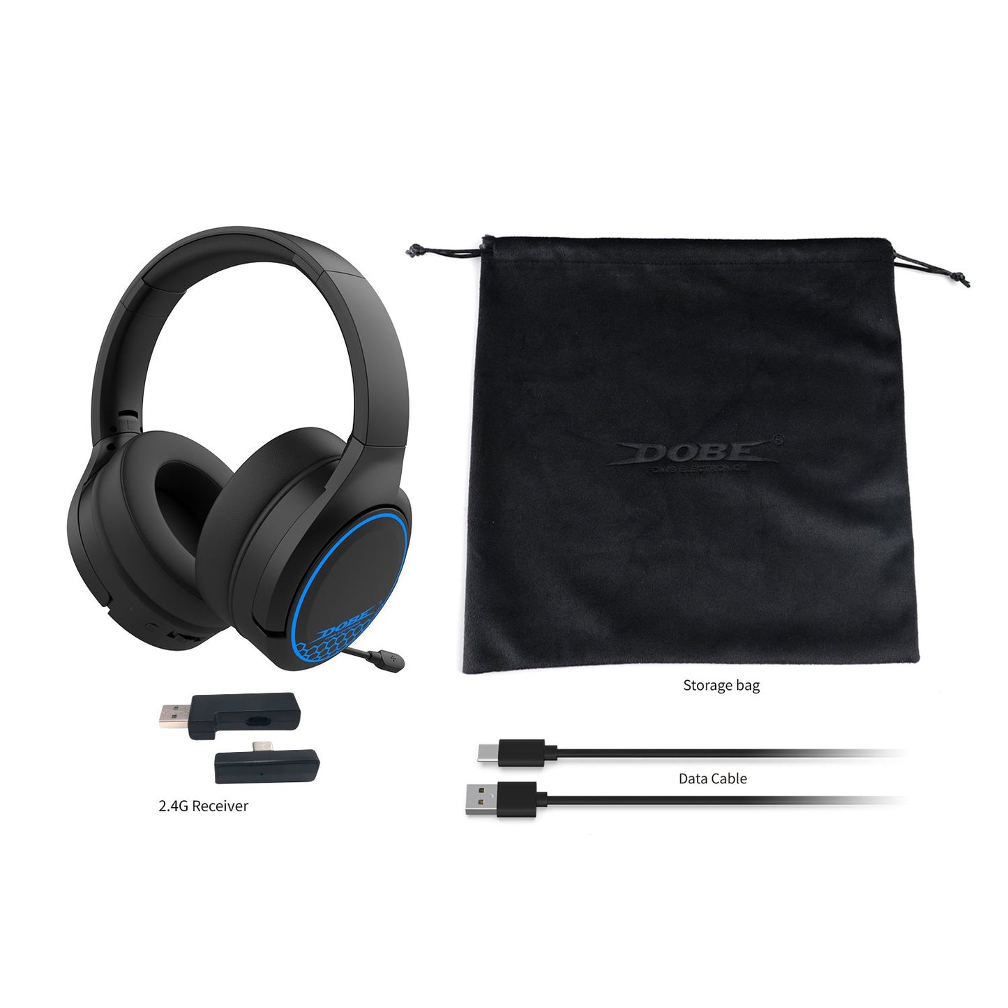 DOBE TP5-35110 RGB Gaming Wireless Headset