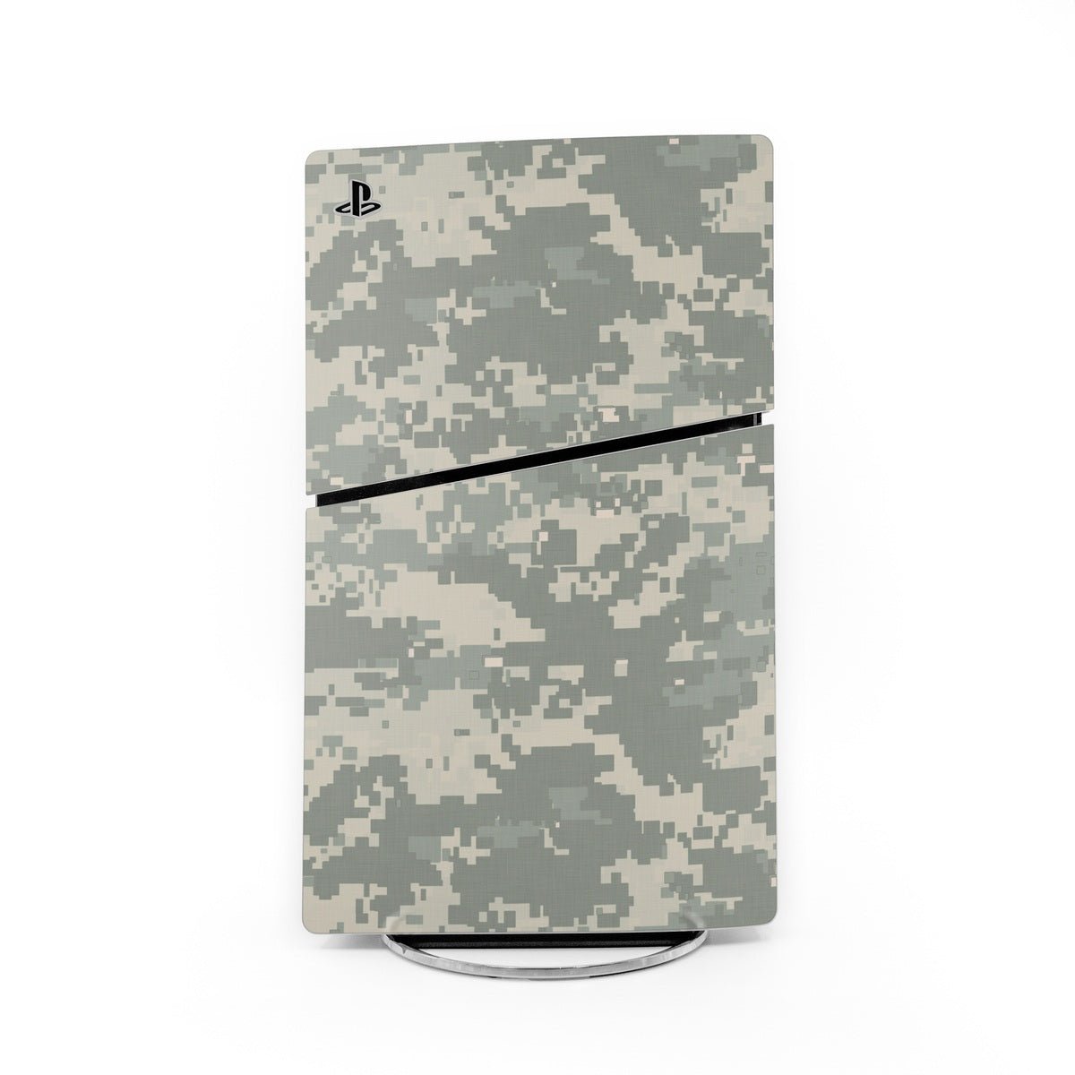 Sony PS5 Slim ACU camouflage skin with PlayStation logo