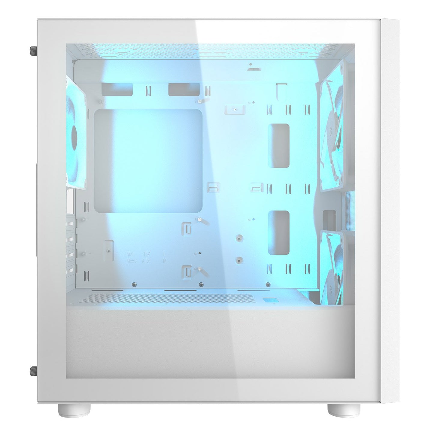 Cougar UNIFACE MINI RGB WHITE Mini Tower Mini ITX Case - ARGB Front & Rear fans