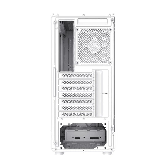 GameMax Starlight 2 AW ATX Mid Tower White PC Case - Tempered Glass