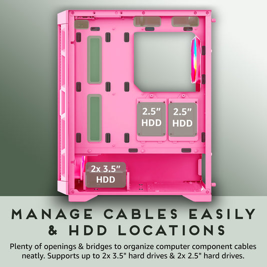 APEVIA Hydra HYDRA-PK Metal Mid Tower Chassis Case