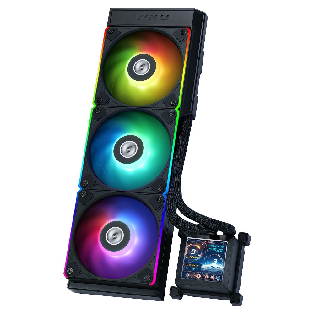 Lian Li Hydroshift 360 AIO HSLCD36RB - Pre-installed 3 x ARGB fans
