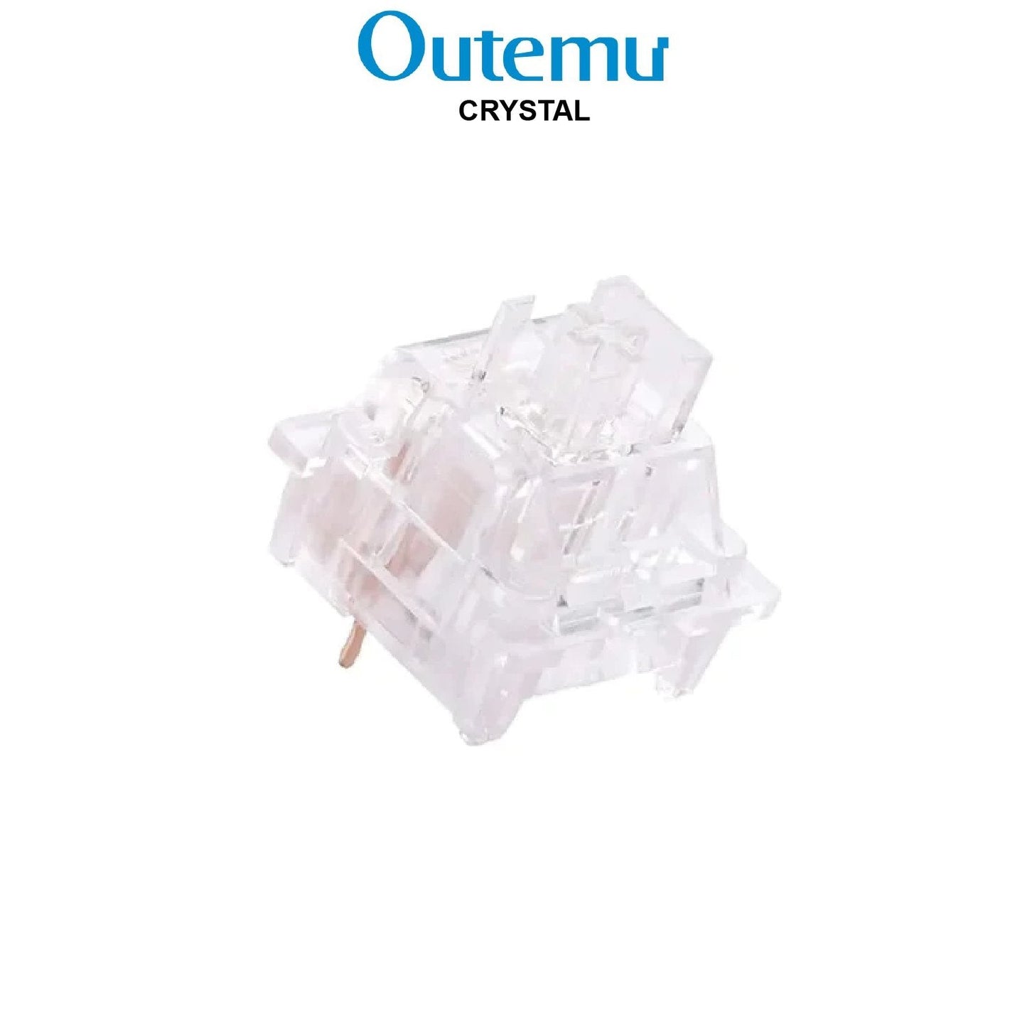 Outemu clear crystal switches with transparent housing and metal pins