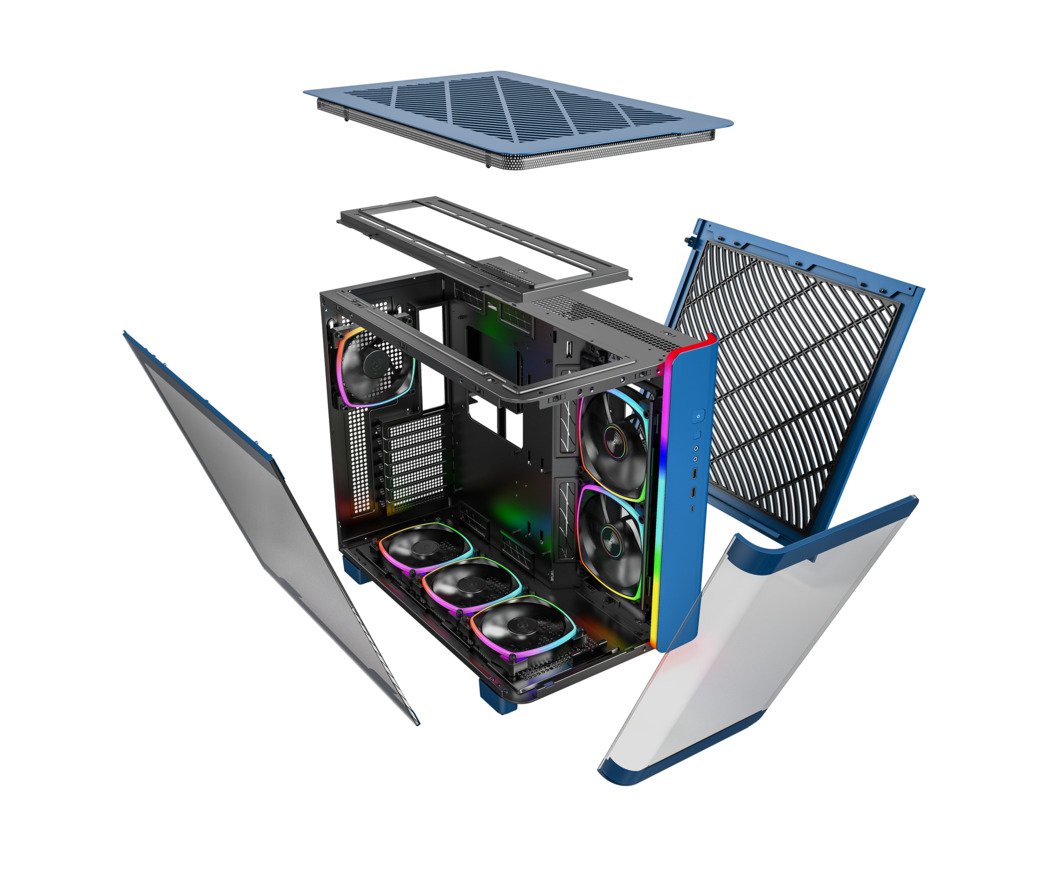 Montech King 95 PRO Case Kit (Prussian Blue Edition)