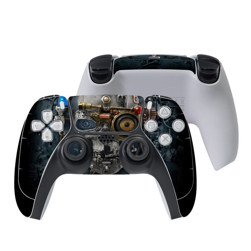 Necronaut PS5 controller skin with metallic circuit graphic