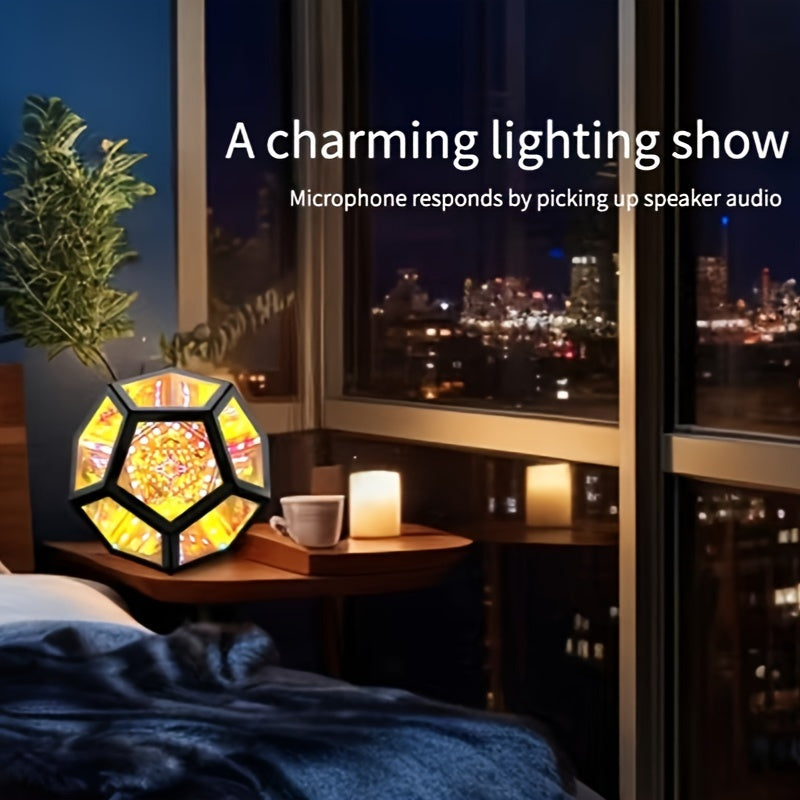 Infinity Mirror RGB Dodecahedron Lamp