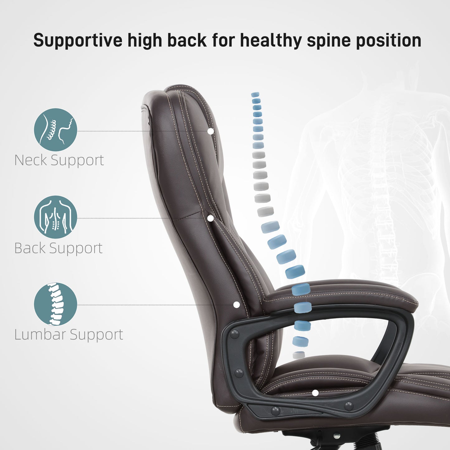 HOMCOM High Back Ergonomic Office Chair
