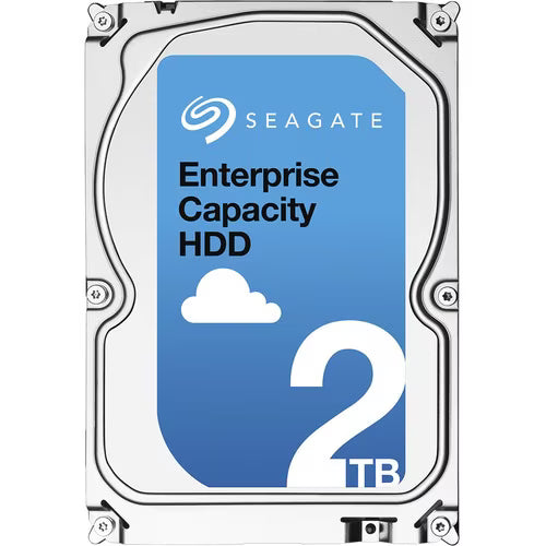 Seagate enterprise capacity 2TB 3.5-inch SATA 7200RPM hard drive, front label view