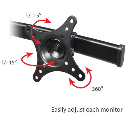 SIIG Triple Monitor Desk Stand - 13" to 27" Screen Support