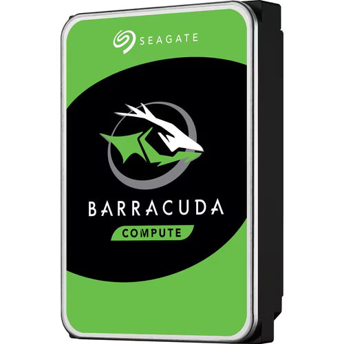 3.5-inch desktop SATA hard drive top label with green Barracuda and Seagate logos