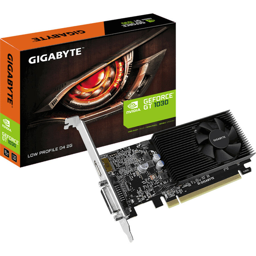 GIGABYTE NVIDIA GeForce GT 1030 Graphic Card - 2 GB DDR4 - Low Profile