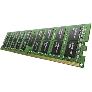Samsung 32GB DDR4 server DIMM memory module with green PCB and gold edge connector