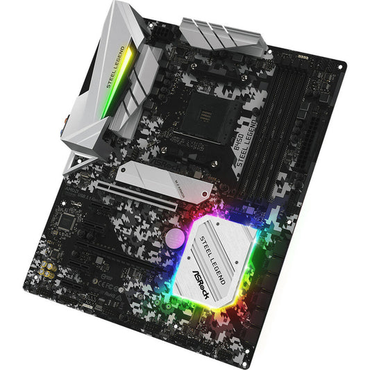 ASRock B450 Steel Legend Desktop Motherboard - AMD B450 Chipset - Socket AM4 - ATX