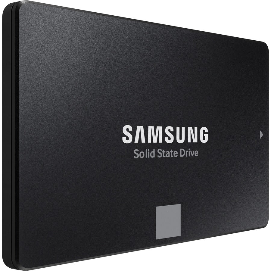 Black Samsung Solid State Drive 2.5-inch SATA SSD with logo and square label