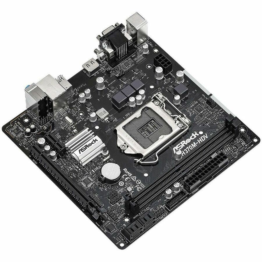 ASRock H370M-HDV Desktop Motherboard - Intel H370 Chipset