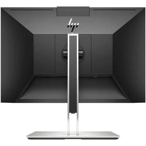 LCD monitor rear view with stand and central cable/port area