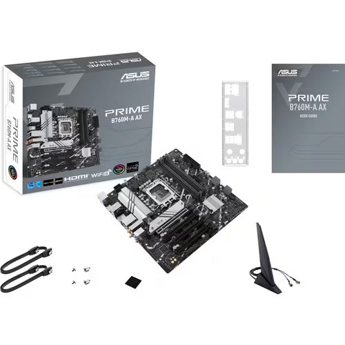 ASUS Prime B760M-A AX Micro-ATX Motherboard — Intel B760 | LGA-1700 | DDR5 | Wi-Fi 6E