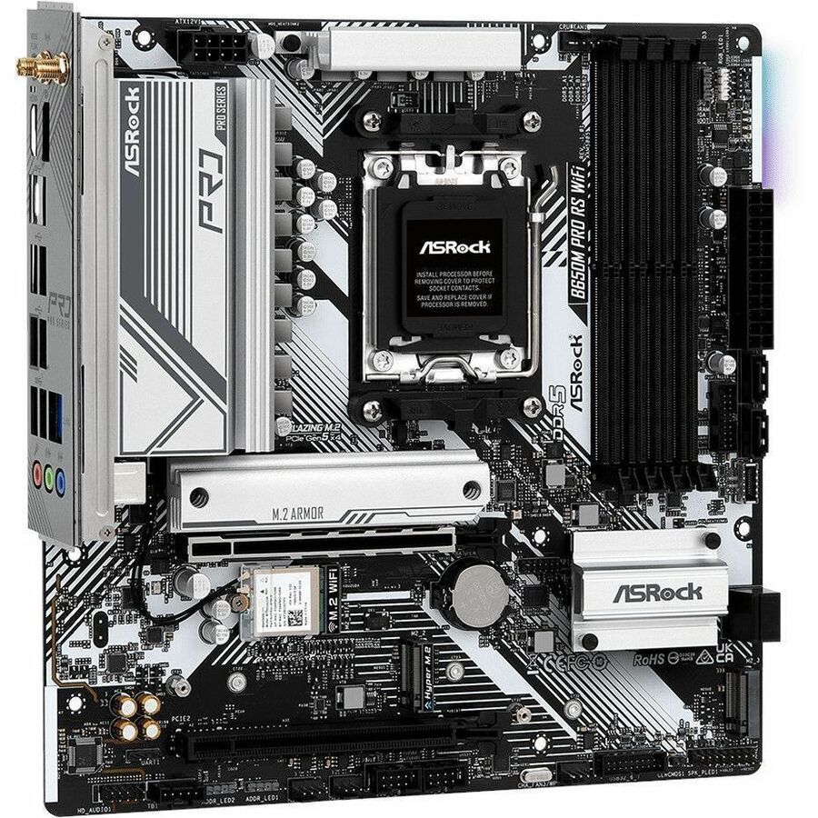 ASRock B650M Pro RS WiFi Gaming Desktop Motherboard