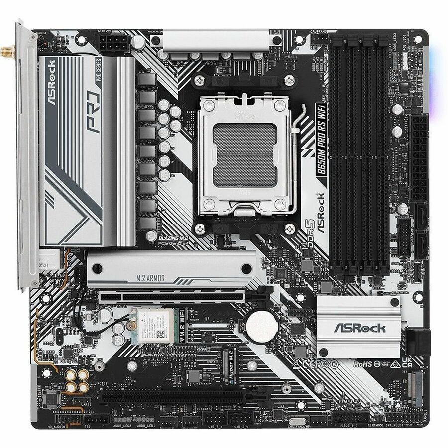 ASRock B650M Pro RS WiFi Gaming Desktop Motherboard