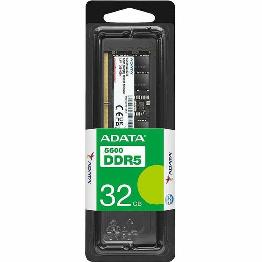 ADATA DDR5 5600 32GB desktop memory module with gold contacts