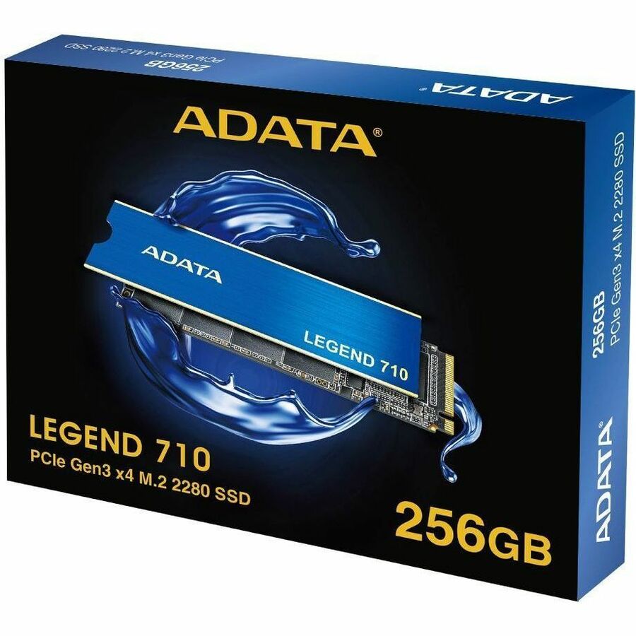 Adata LEGEND 710 256GB NVMe M.2 2280 SSD retail box, blue and black design