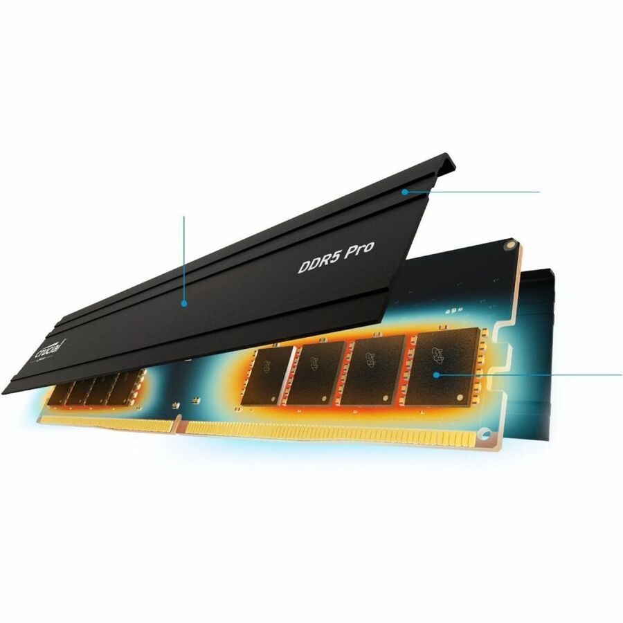 Micron Pro 64GB (2 x 32GB) DDR5 SDRAM Memory Kit