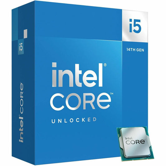 Intel Core i5 desktop processor retail box with small CPU, 14th Gen unlocked