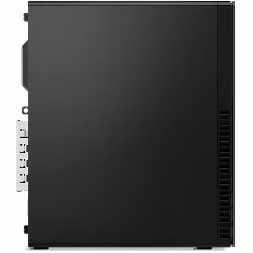 Black desktop PC tower side panel with ventilation grille cutouts