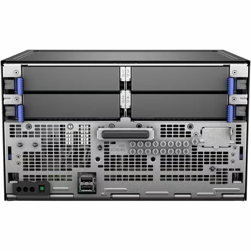 MicroServer Gen11 server rear I/O panel with ports and vented grille
