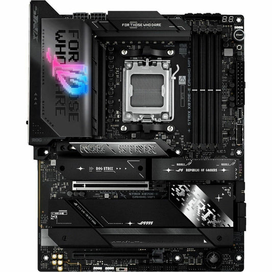 Asus ROG Strix X870E-E GAMING WIFI Gaming Desktop Motherboard- AMD X870E Chipset - Socket AM5 - ATX