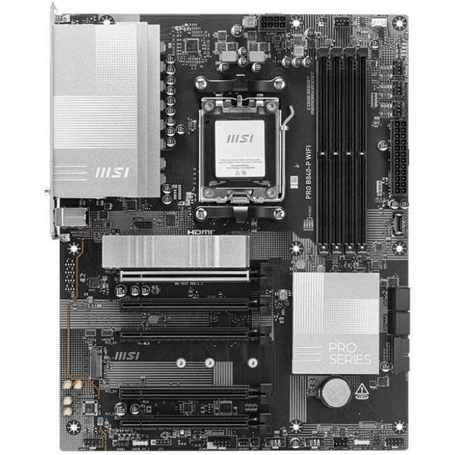 MSI Pro B840-P WIFI ATX Motherboard — AMD B840 | Socket AM5 | DDR5 | Wi-Fi 7