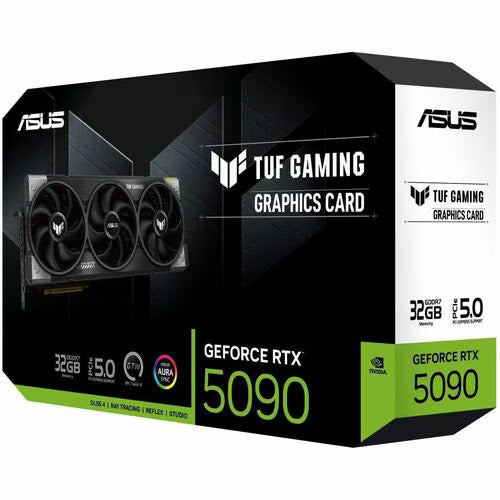 ASUS TUF Gaming RTX 5090 graphics card box, 32GB GDDR7, 5090 label