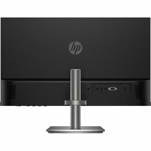 HP Series 5 23.8-inch FHD monitor rear panel with ports and central stand pole