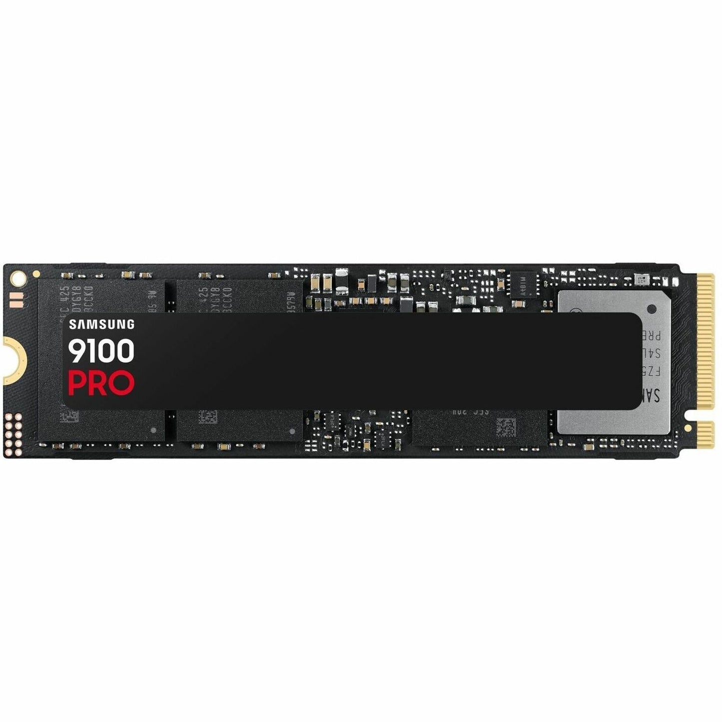 Samsung 9100 PRO NVMe M.2 2280 SSD, black PCB with gold edge connector