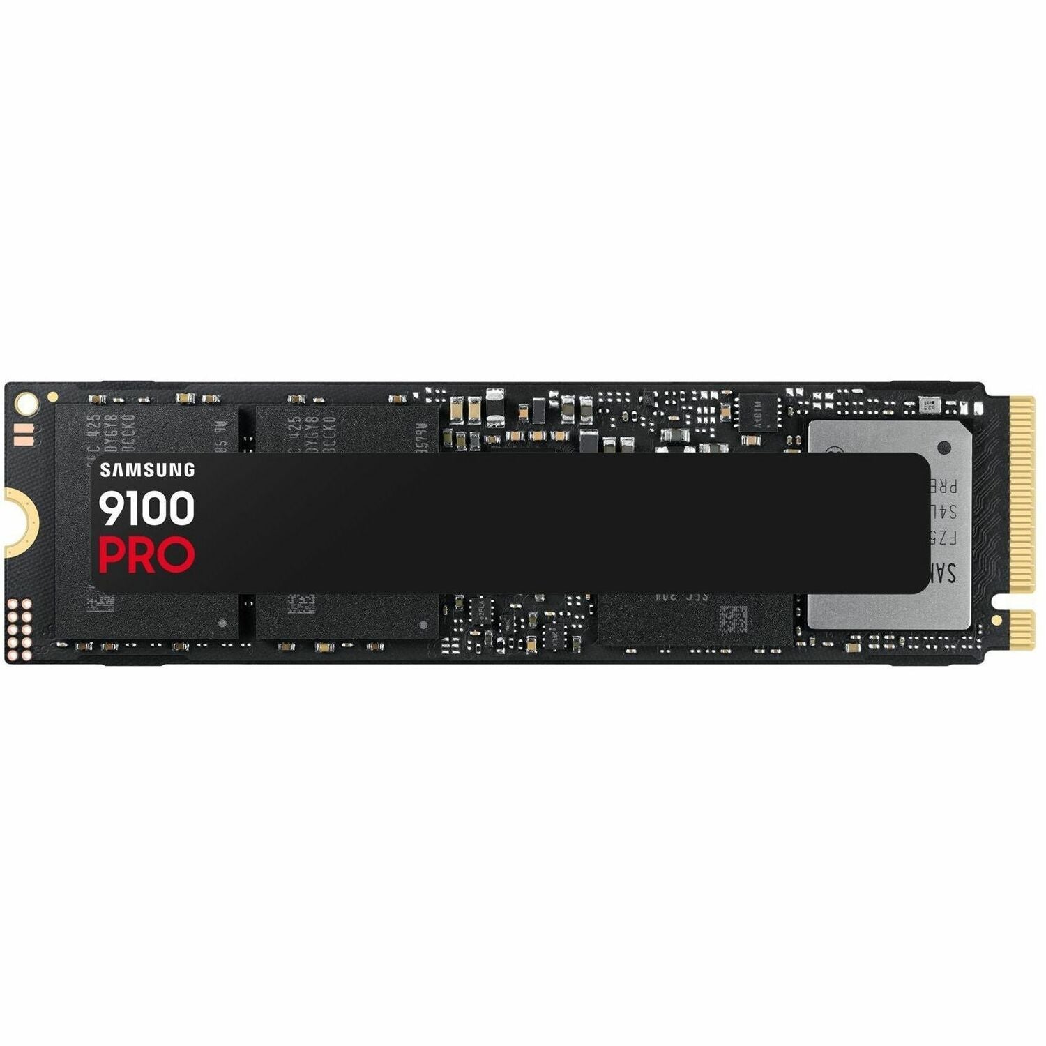 Samsung 9100 PRO NVMe M.2 2280 SSD, black PCB with gold edge connector