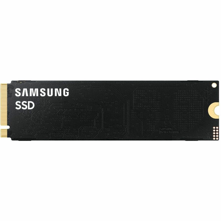 Samsung NVMe M.2 2280 SSD, black PCB with gold edge contacts