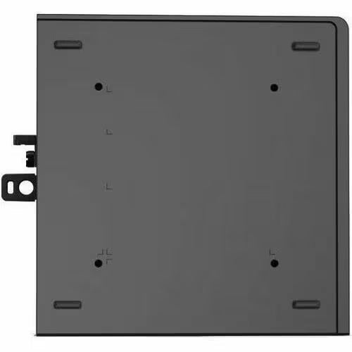 Dell desktop computer, bottom cover with mounting points and vent openings, dark gray