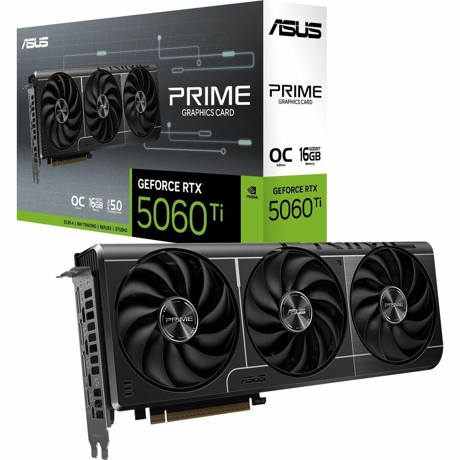 ASUS NVIDIA GeForce RTX 5060 Ti Graphic Card - 16 GB GDDR7 - PRIME-RTX5060TI-O16G