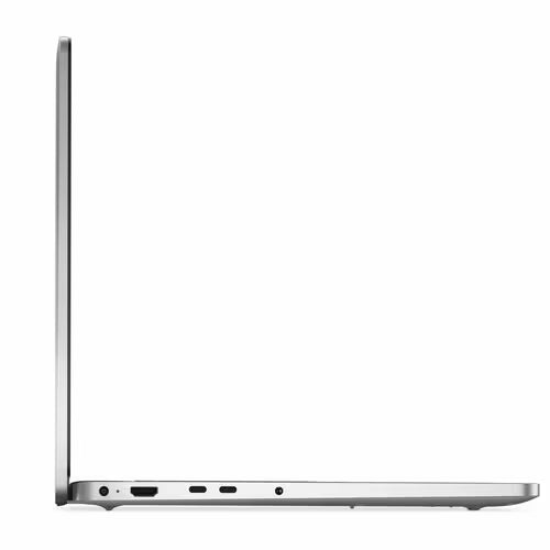 16-inch notebook side view with multiple ports and power button