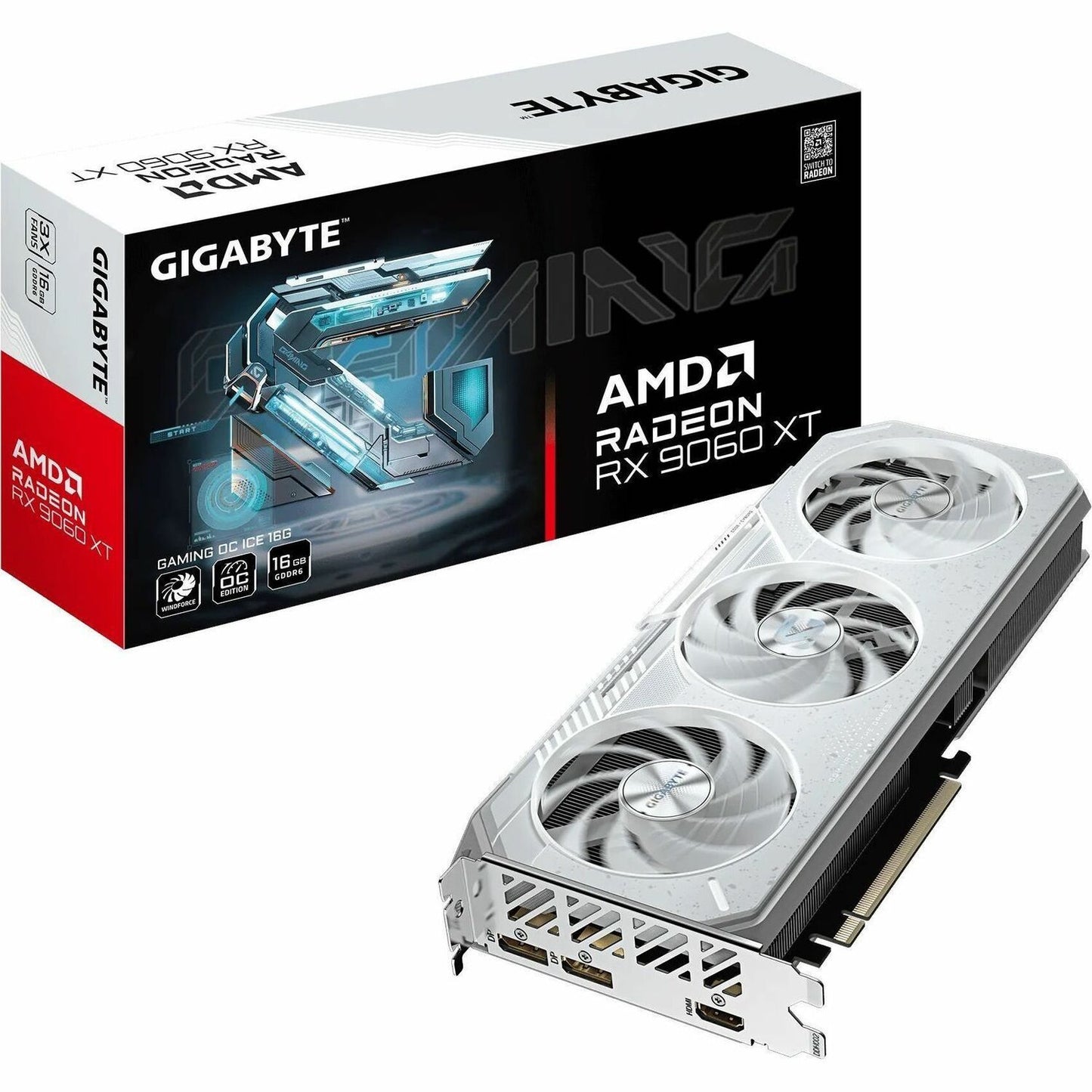 GIGABYTE Radeon RX 9060 XT GAMING OC ICE 16G Graphics Card