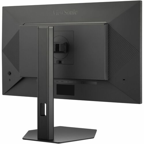 ViewSonic 27" gaming monitor back with VESA panel and rear ports, dark gray