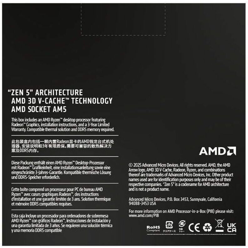 AMD Ryzen 9 9950X3D2 16-Core 4.3GHz Desktop Processor